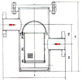 燃?xì)馔靶瓦^(guò)濾器結(jié)構(gòu)圖